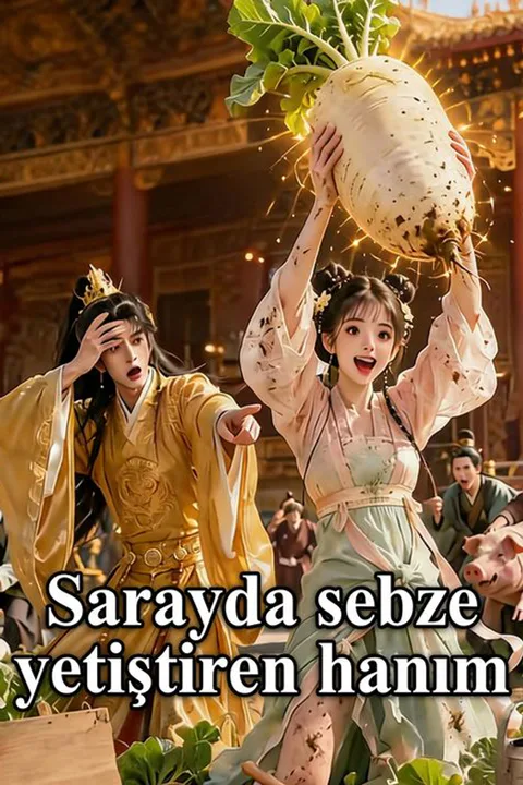 Sarayda sebze yetiştiren hanım